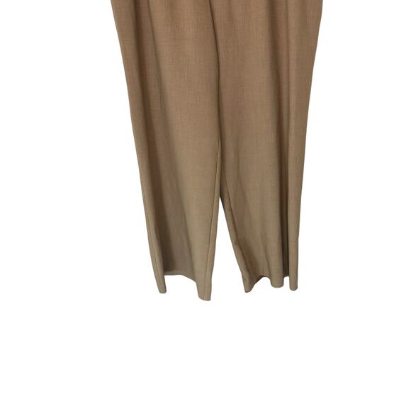 Anthropologie Maeve Tan Office Career High Waisted Wide Leg Dress Pants Size 14 - Picture 5 of 11